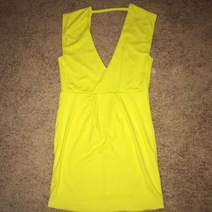 Neon yellow dress